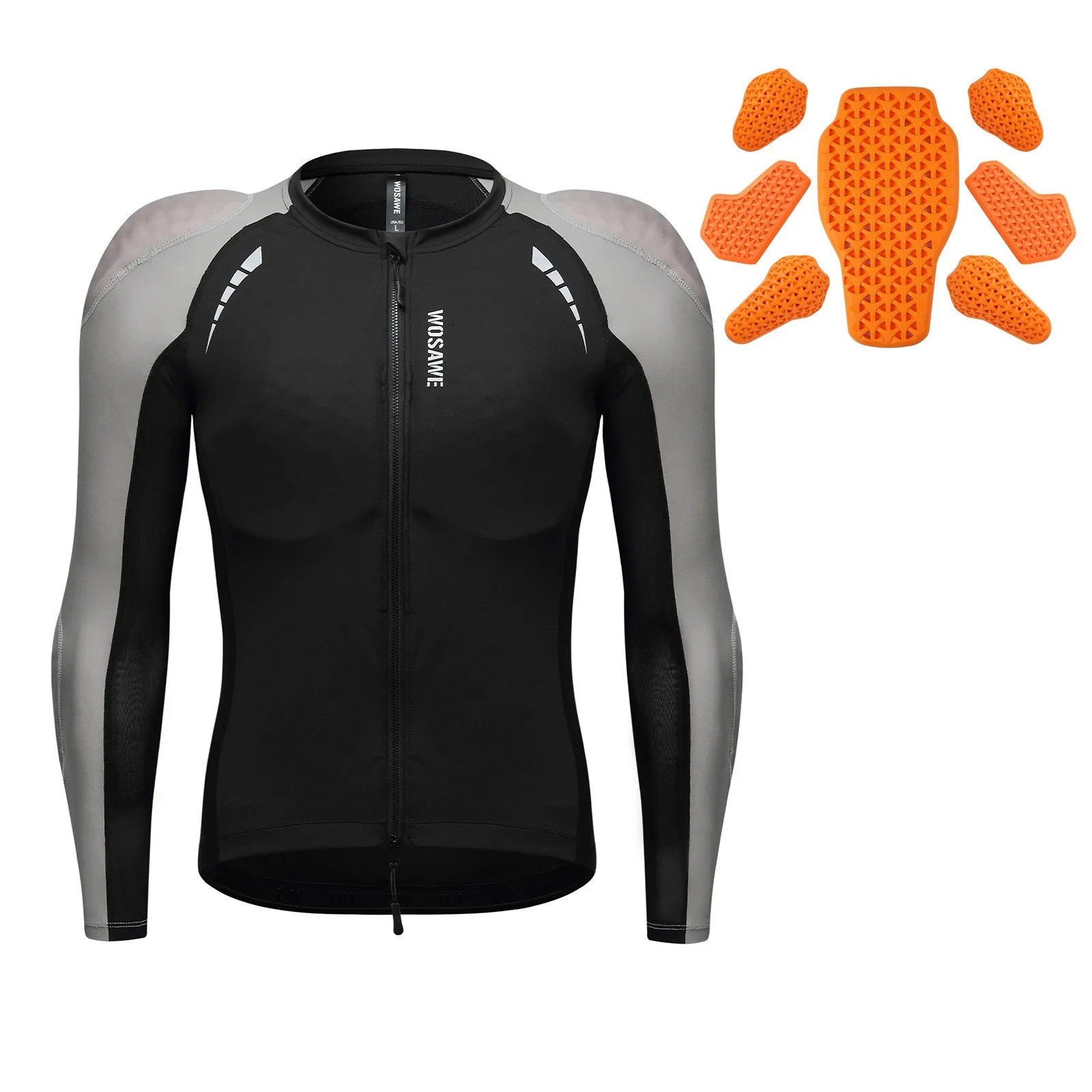 

Мужская летняя мотоциклетная куртка CE, защита, дышащая сетка, плотно прилегающая светоотражающая мотоциклетная куртка, съемная защитная куртка