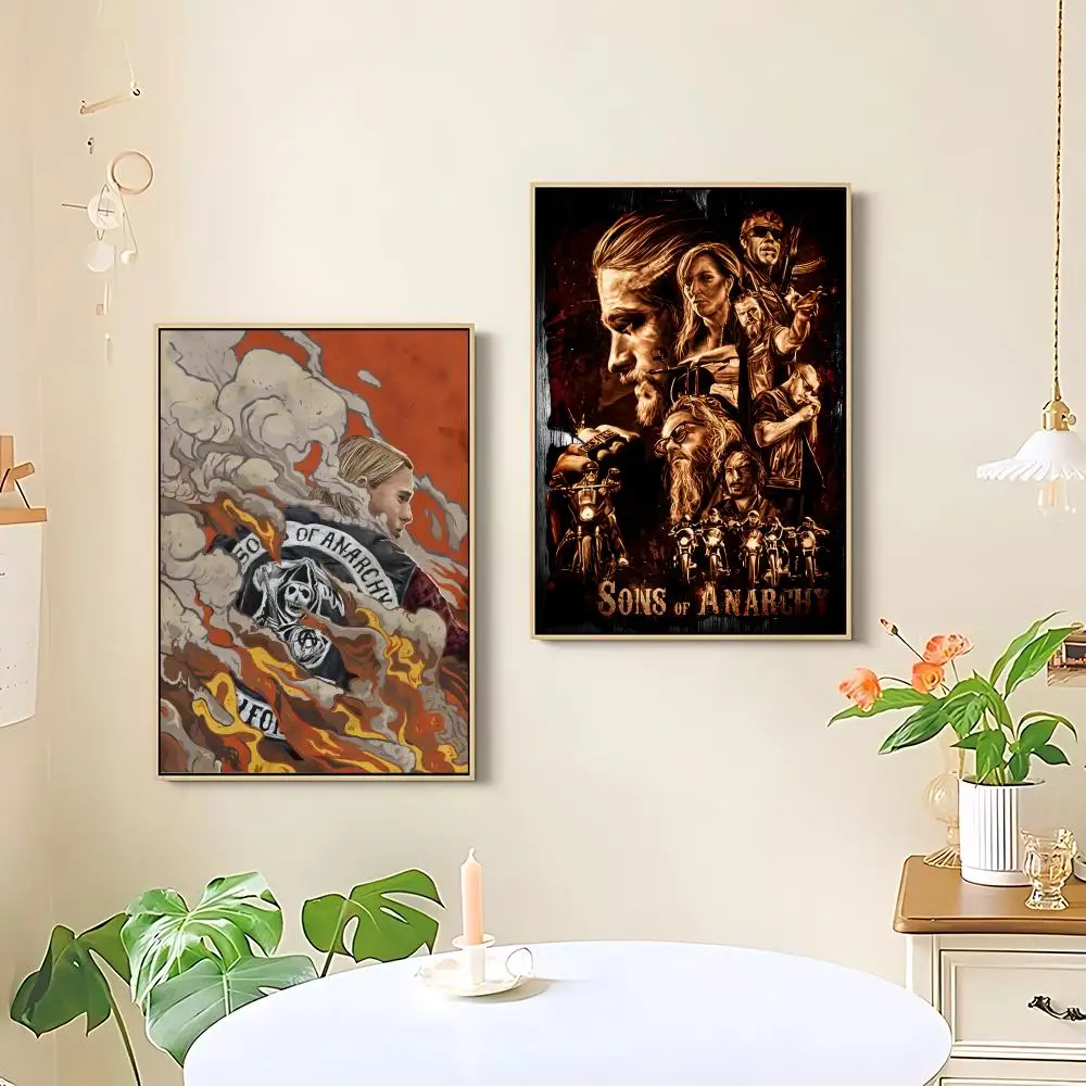 Sons of Anarchy Poster HD art sticky wall waterproof home living room bedroom bar aesthetic decoration