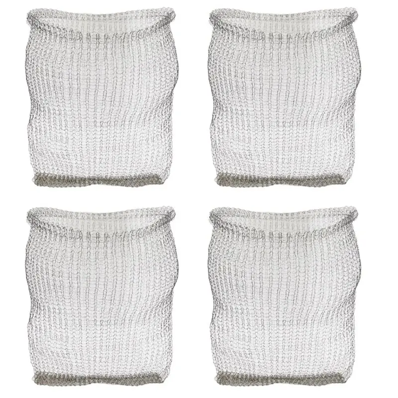 KSOL 4pcs 15 Gallon Vole Wire Speed Baskets, Plant Root Protector Vole Baskets for Repellent Metal Anti Rodent Net(60x60cm)