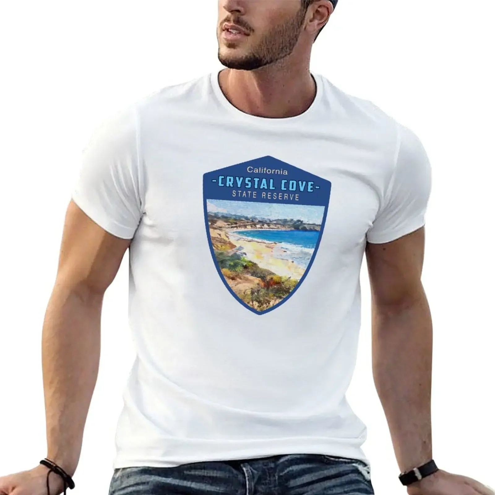 

Pacific Ocean Beach Crystal Cove State Park California T-Shirt cotton graphic tees designer shirts sublime t shirts for men pack