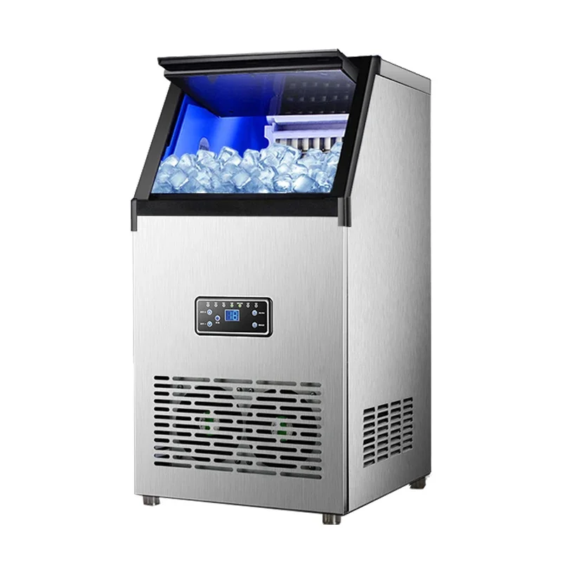 

Ice Making Machine 80KG Automatic Stainless Steel Home Commercial Countertop Ice Block Maker Ice Cube Machine For Price