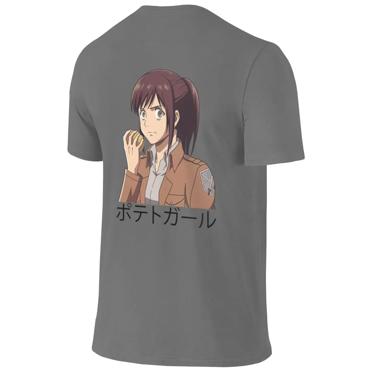 Potato Girl Unisex Reversible T-shirt Fresh Youthful Feeling Versatile Inner Layer Short Sleeve