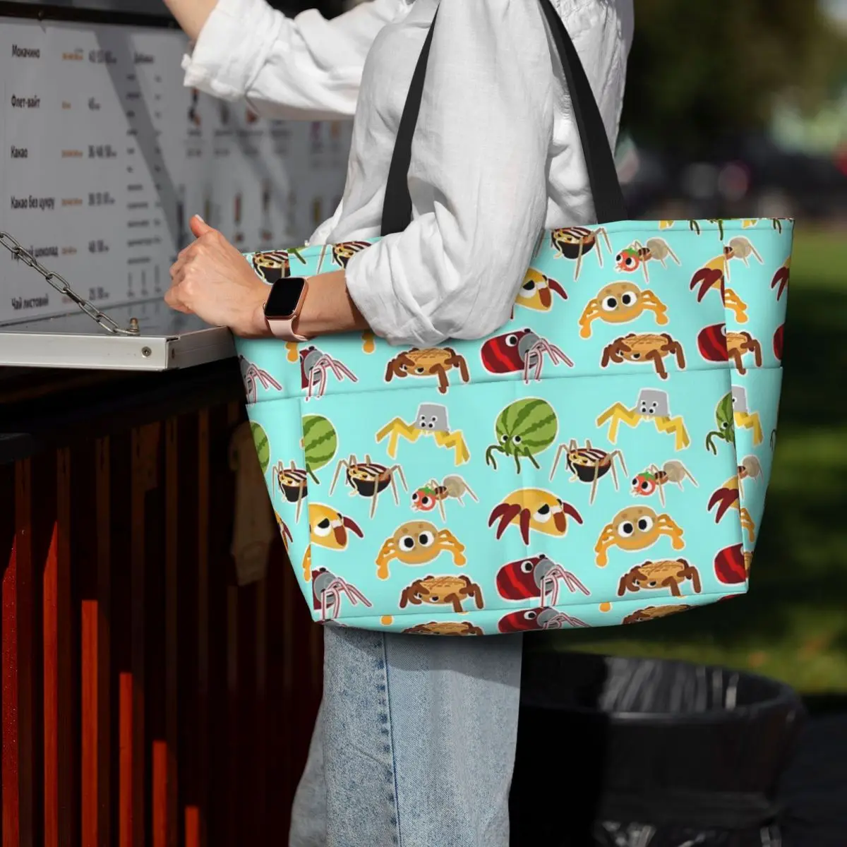 Bugsnax Bug Pack Fan Art Kinda Bug Beach Tote Bag Sport Gym Yoga Duffle Large Tote Bag Women Travel Bag Fitness bag
