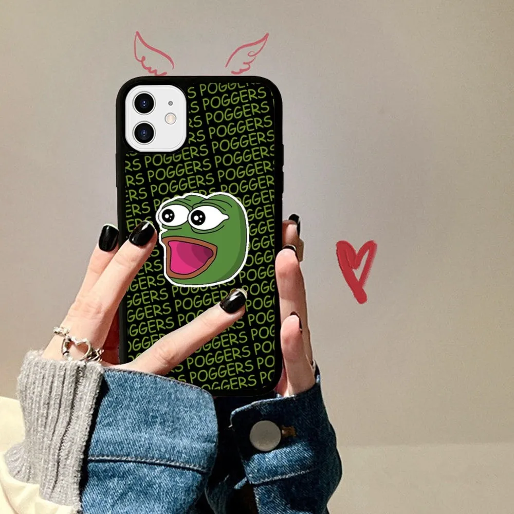 Funny Sad Frog Pepe Meme Phone Case Silicone PC+TPU For For IPhone 11 12 13 14 15 16 Plus Pro Max Cover