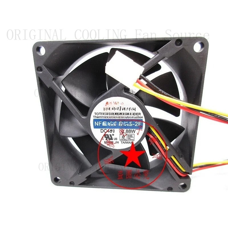 H  1PC FOR Y.S.TECH NFD4881255B-2F 8CM 8025 48V 2.88W 3-wire cooling fan  *cl
