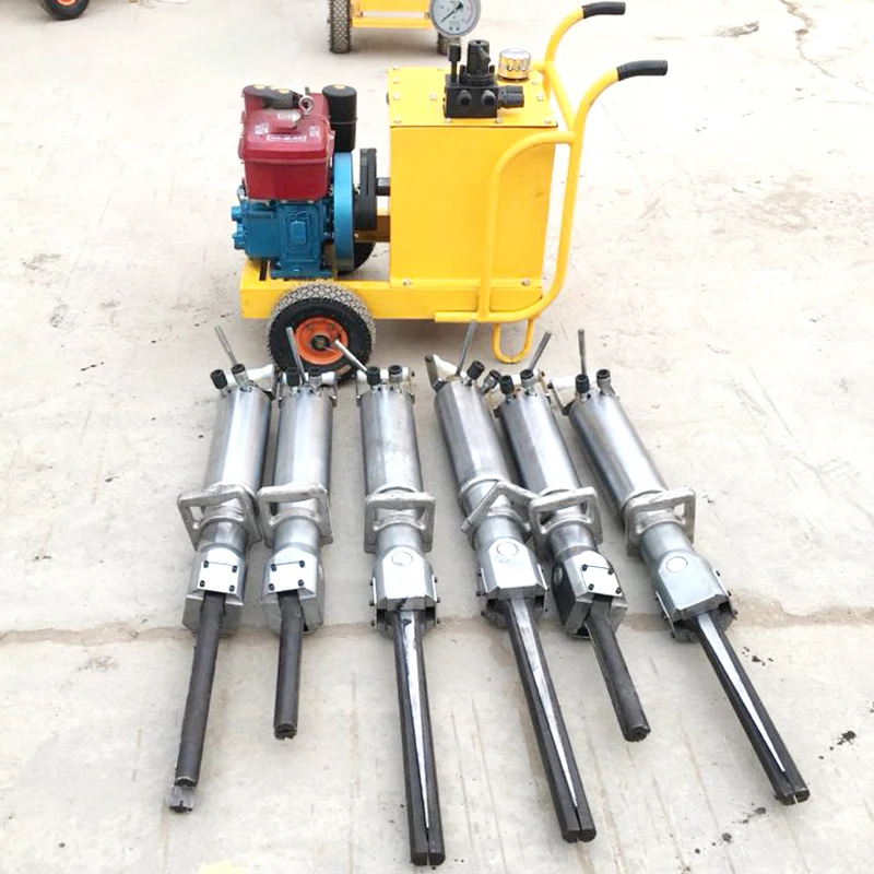 Hydraulic Rock Splitter Quarry Stone Cutting Machine Concrete Block Splitter