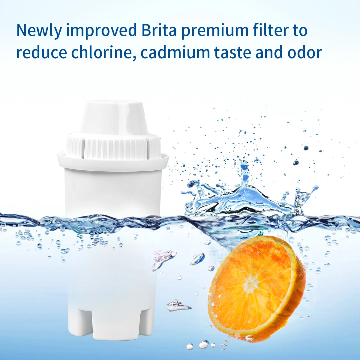 Water Filter for Brita Water Filter, Brita Pitcher Filter Standards Grand, Lake, Capri, Wave Classic 35557, Mavea 10700