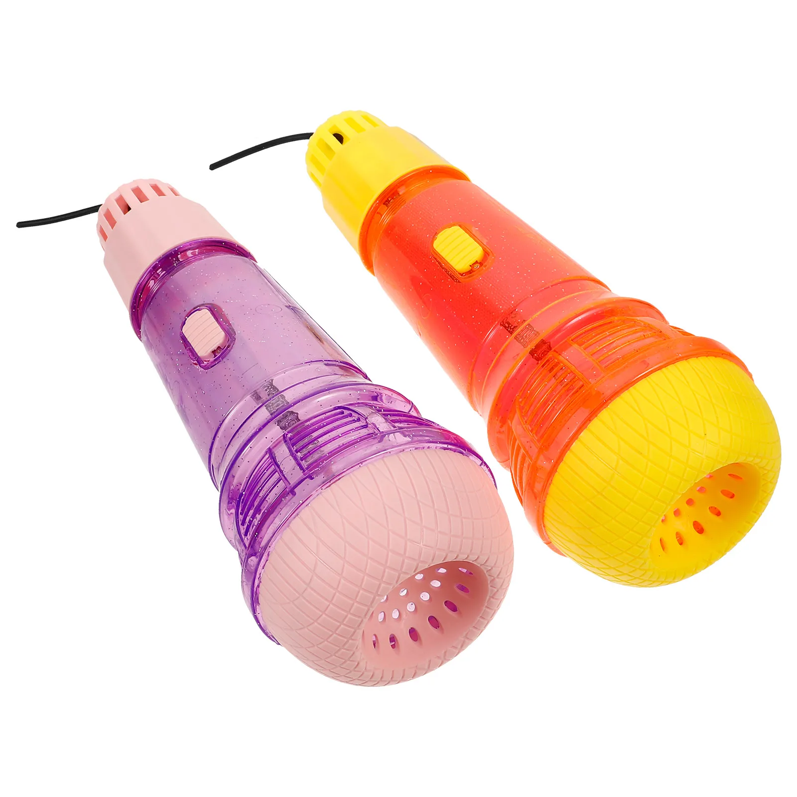 

2Pcs Lightweight Echo Microphone for Kids Pretend Play Stage Performance Party Favor Educational Play Instrument