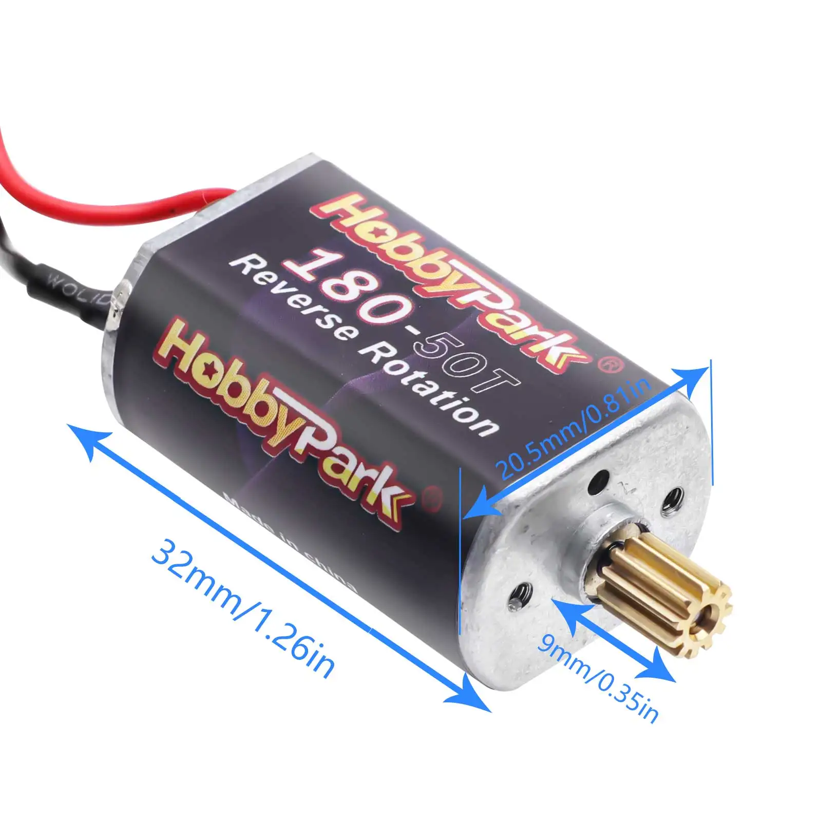 HobbyPark High Torque 180 Brushed Motor with 11T Pinion Gear for Traxxas TRX4M 1/18 RC Crawler Car Upgrade