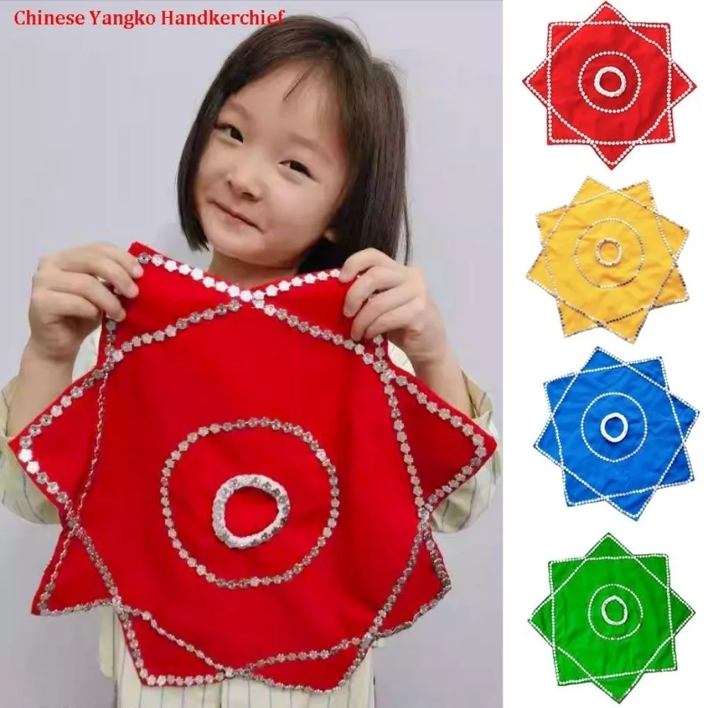 

30*40cm Chinese Yangko Handkerchief Cambric 5 Colors Traditional Northeast Errenzhuan Dance Props
