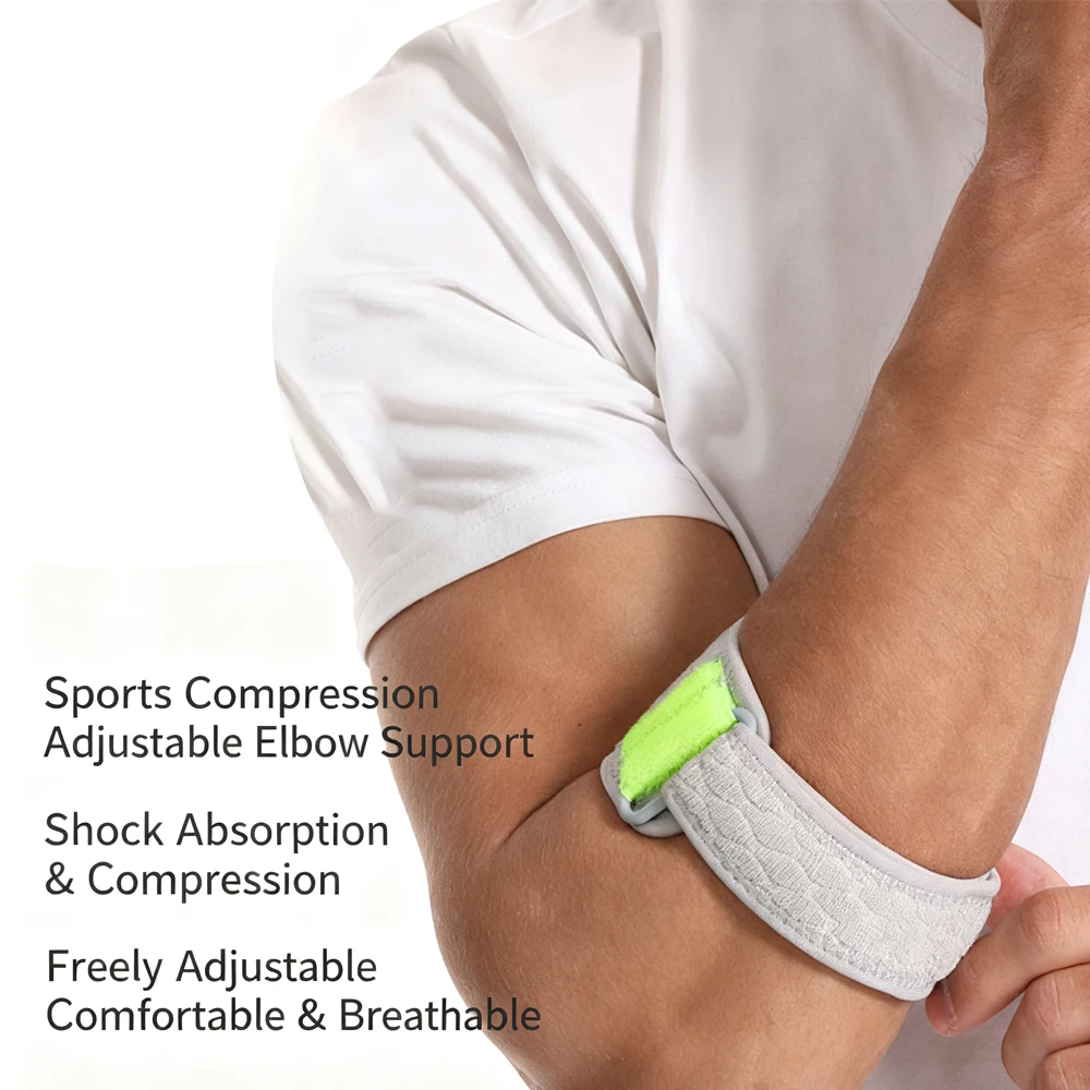 1/2PCS Tennis Elbow Brace - Adjustable Elbow Strap, Golfers Elbow Brace, Counterforce Brace for Tennis Elbow Tendonitis view 5