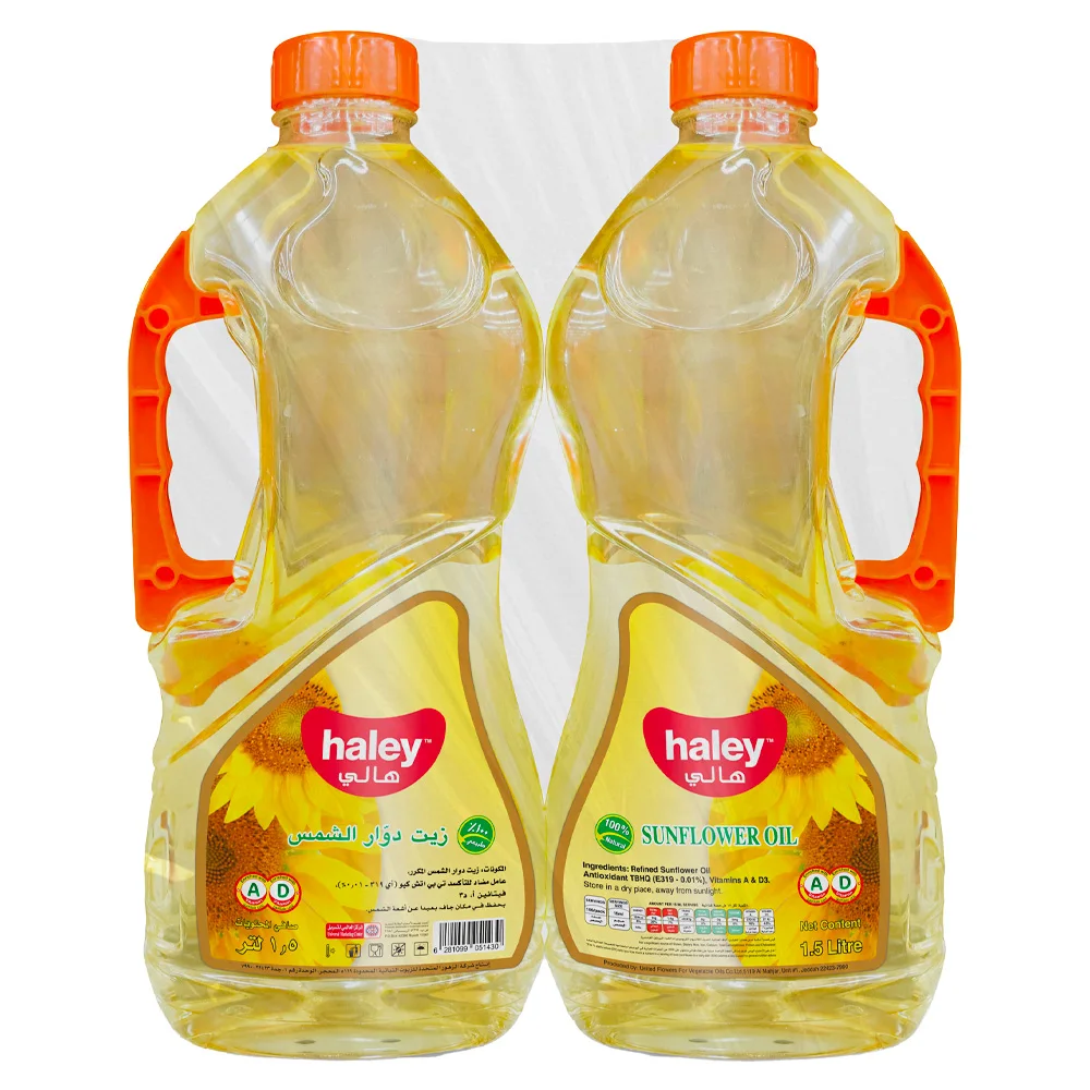 2 × هالي زيت دوار الشمس، 1.5 لتر