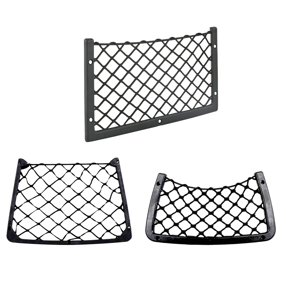 Car Seat Back Storage Net Elastic Magazine Holder Rack Car Mesh Pocket Cargo Tissue Purse Holder for RV Truck Lorry  Camper