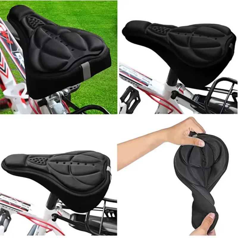 

Soft Bike 3D Cushion Cover Thickened Bike Seat Cushion Comfortable Saddle Cover Bicycle Cushion for MTB Bicycle Bike Accessories