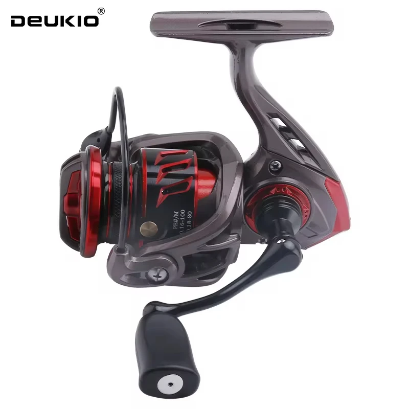 

DEUKIO 2024 New Innovative Water Resistance Spinning Reel 4+1BB 4.5kg Max Drag Power 5.2:1 Fishing Reel Freshwater Fishing