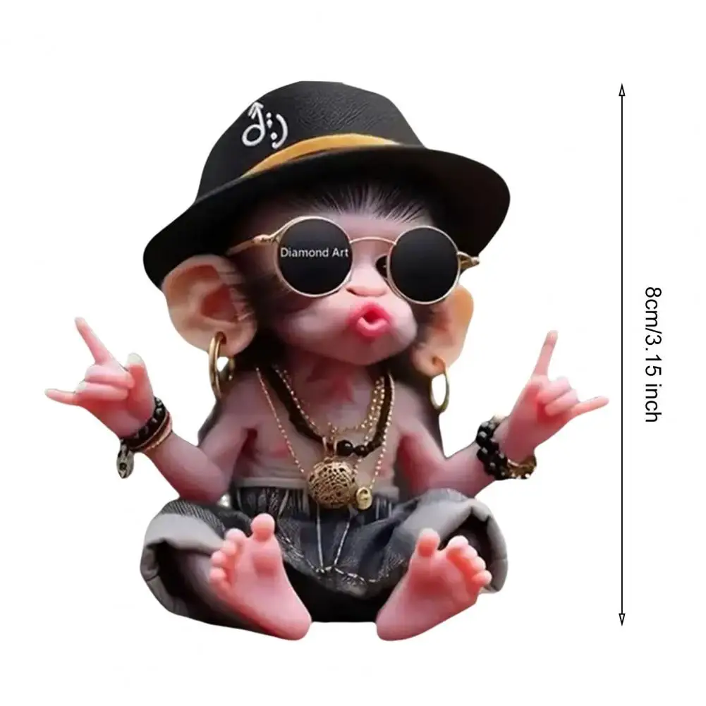 Acrylic Monkey Pendant Personalized Decor Pendant Christmas Monkey Pendant Acrylic Ornament for Car Cartoon Xmas Tree - Image 6