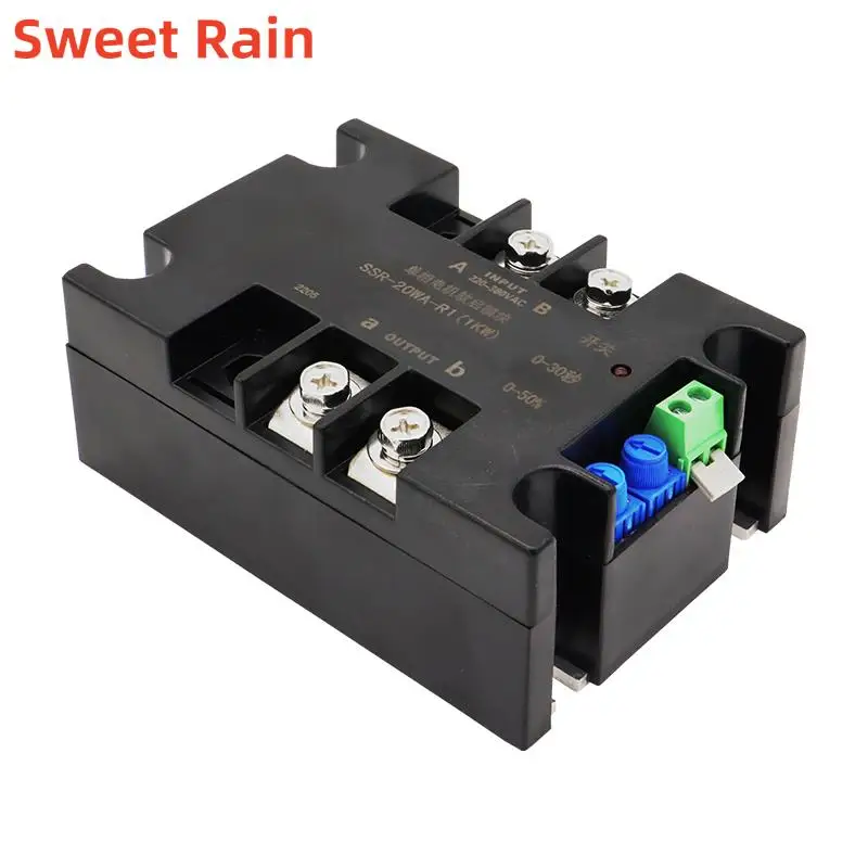 220V Single-Phase Intelligent Motor soft Starter Soft Start Module Soft Start 50-60HZ Compatible 2/4/6/8KW