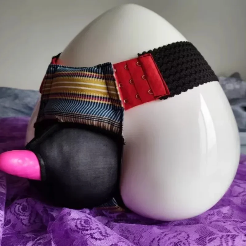 Homme Sexy rose dentelle florale string bas ouvert poche convexe slips rempli de coton épais gonflé t-back bande hygiène culotte BF fête