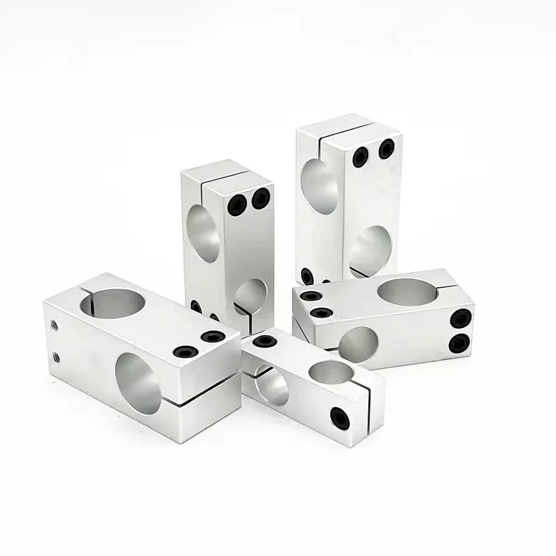 Pillar fixing clamp vertical fixed diameter fastening aluminum alloy optical axis cross block steel pipe fixing bracket connecti