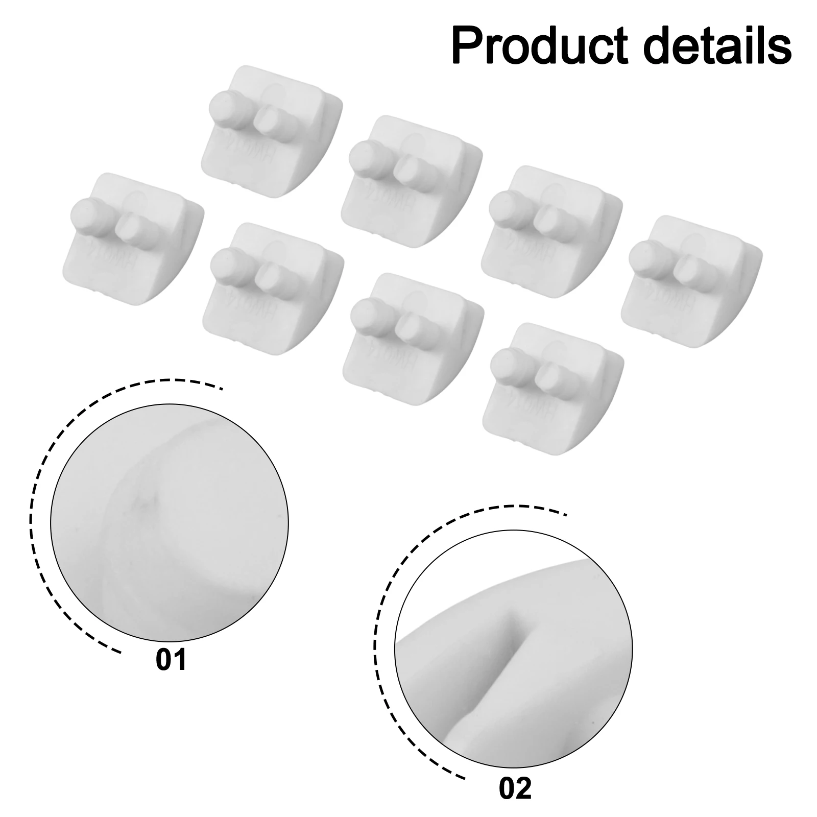 

8pcs Pool Vacuum Pod Shoe Kit AXV014SP for Hayward and For Aqua Products Compact and Lightweight for Convenient Use