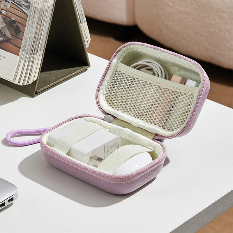 Storage Collection Bag Case Hard Shell Organizer Case for Earphone Laptop Charger Hard Dish USB Flash Cable Electronic Device view 4