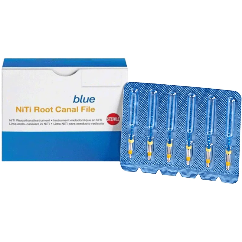 1Pack Blue Dental Reciprocating Endodontic Files Heat Activated Rotary File Single Piece Dentistry Tool for Professional Useac