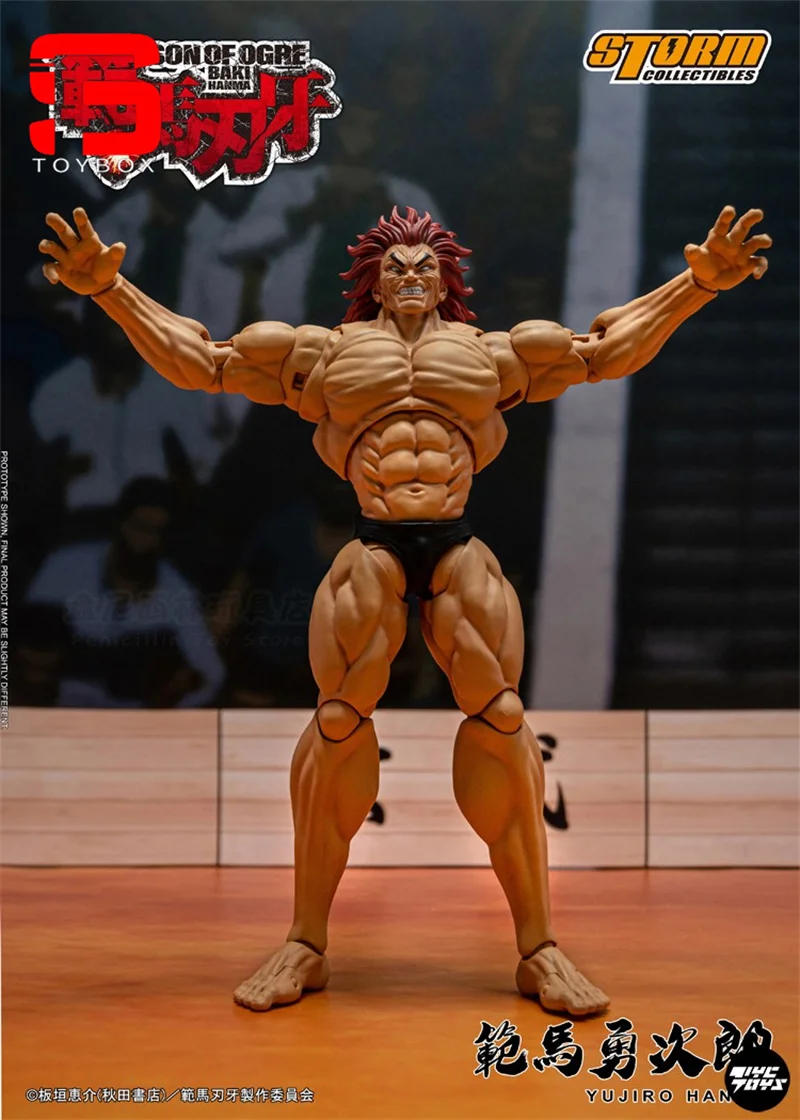 In Stock Storm Toys KIBK02E 1/12 Hanma Yujiro 4 Head Sculpts Action Figure 6-inch Male Soldier Action Figure Collectible Model