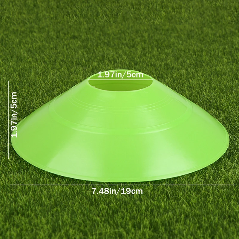 10 pçs durável cones de treinamento de futebol discos marcadores resistentes à pressão para prática de esportes de futebol equipamentos esportivos ao ar livre