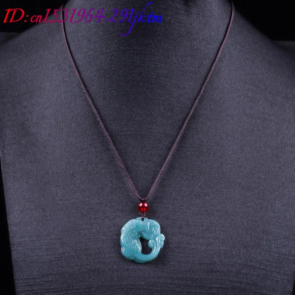 Burmese Jadeite Pixiu Pendant Real Jade Luxury Charm Accessories Designer Necklace Carved Amulet Gemstone Gifts for Women view 5