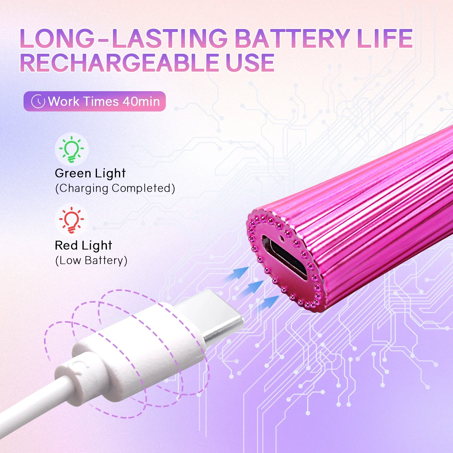 Lampada per unghie portatile Mini lampada per unghie a LED UV per polimerizzare tutti gli smalti gel Torcia per unghie ricaricabile ad asciugatura rapida