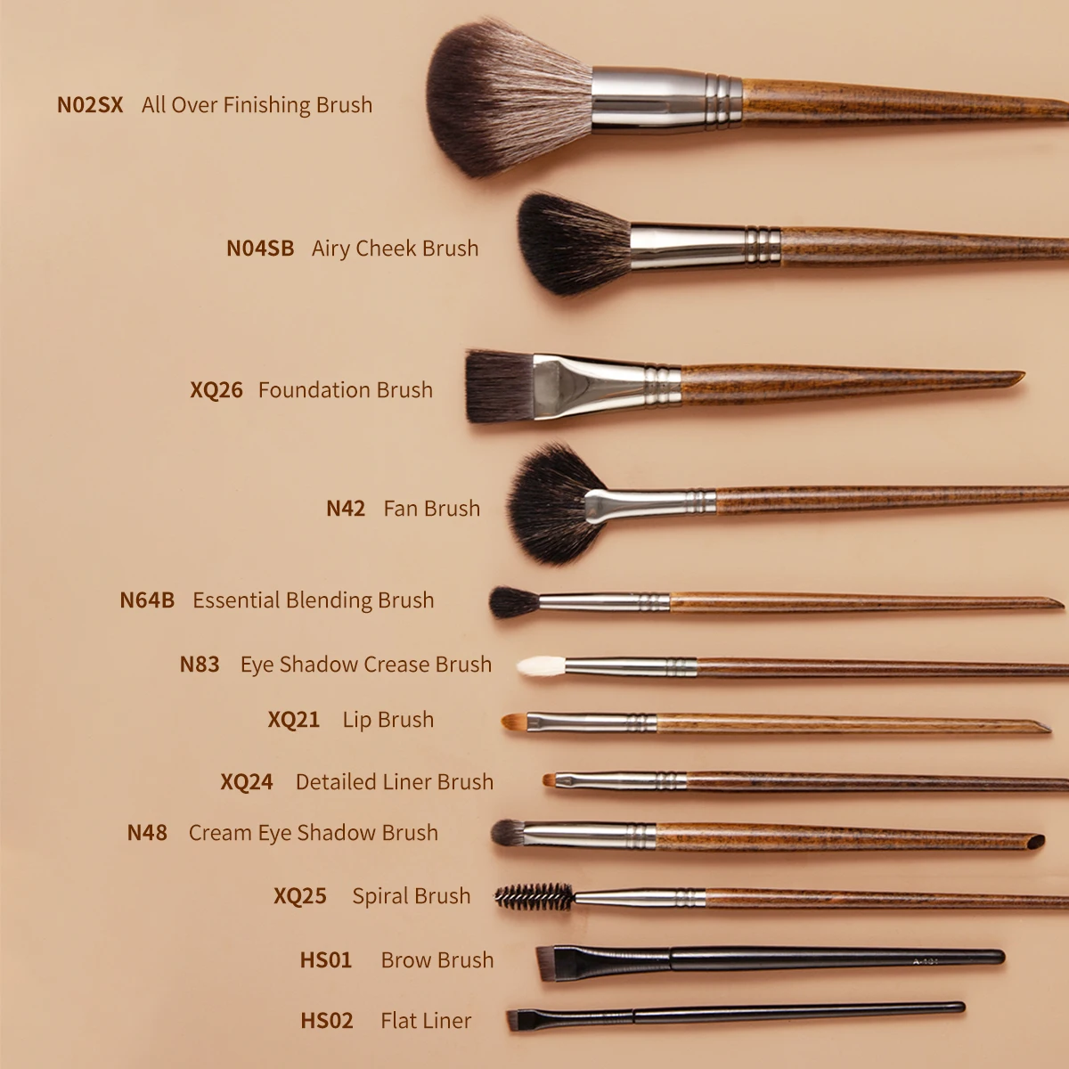 OVW Makeup brushes set Professional Natural goat hair brushes Foundation Powder Contour Eyeshadow make up brushes