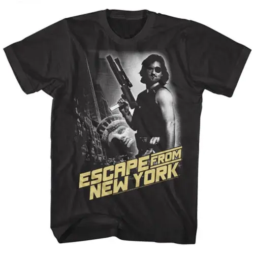 Escape From New York Men's T Shirt Vintage Movie Poster Kurt Russell Manhattan