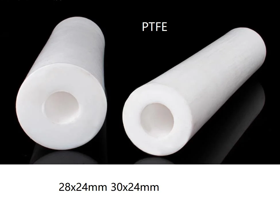 24mm ID PTFE pipe polytef straight tube F4 run pipe TEF LON rigid hard tubing ptfe stiff pipe polytetrafluoroethylene Hollow Rod