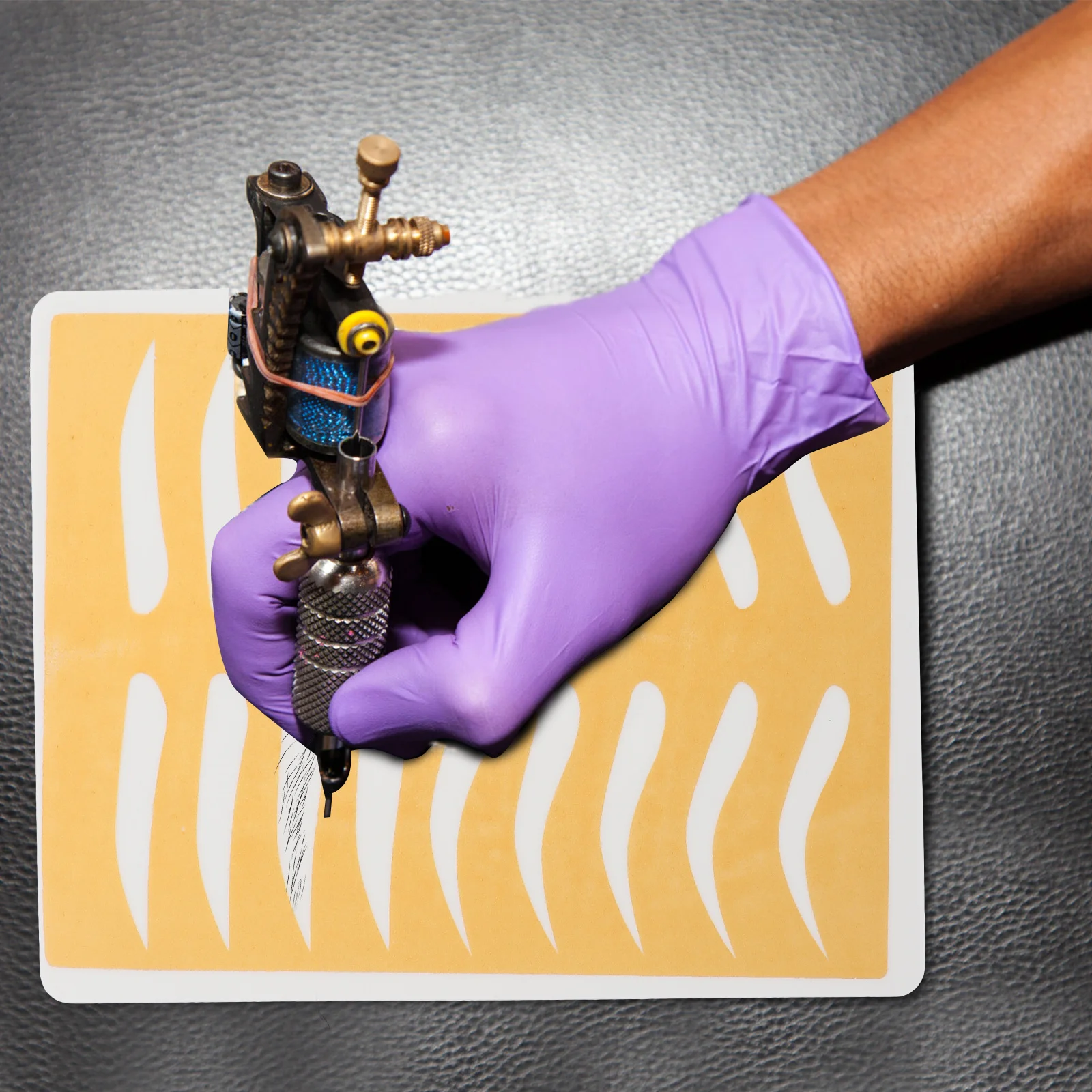 

5Pcs Practice Skin Eyebrow Microblading Silicone Fake Skin for Beginners Eyeliner Training Silicone Embroidered Practice