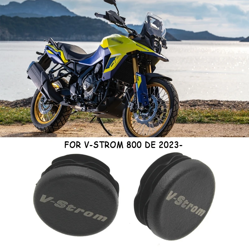 2PCS Chassis Plugs Fit For Suzuki V-STROM 800 DE VStrom 800DE 2023 2024 Motorcycle Frame Hole Cover Caps Plug Frame Cap