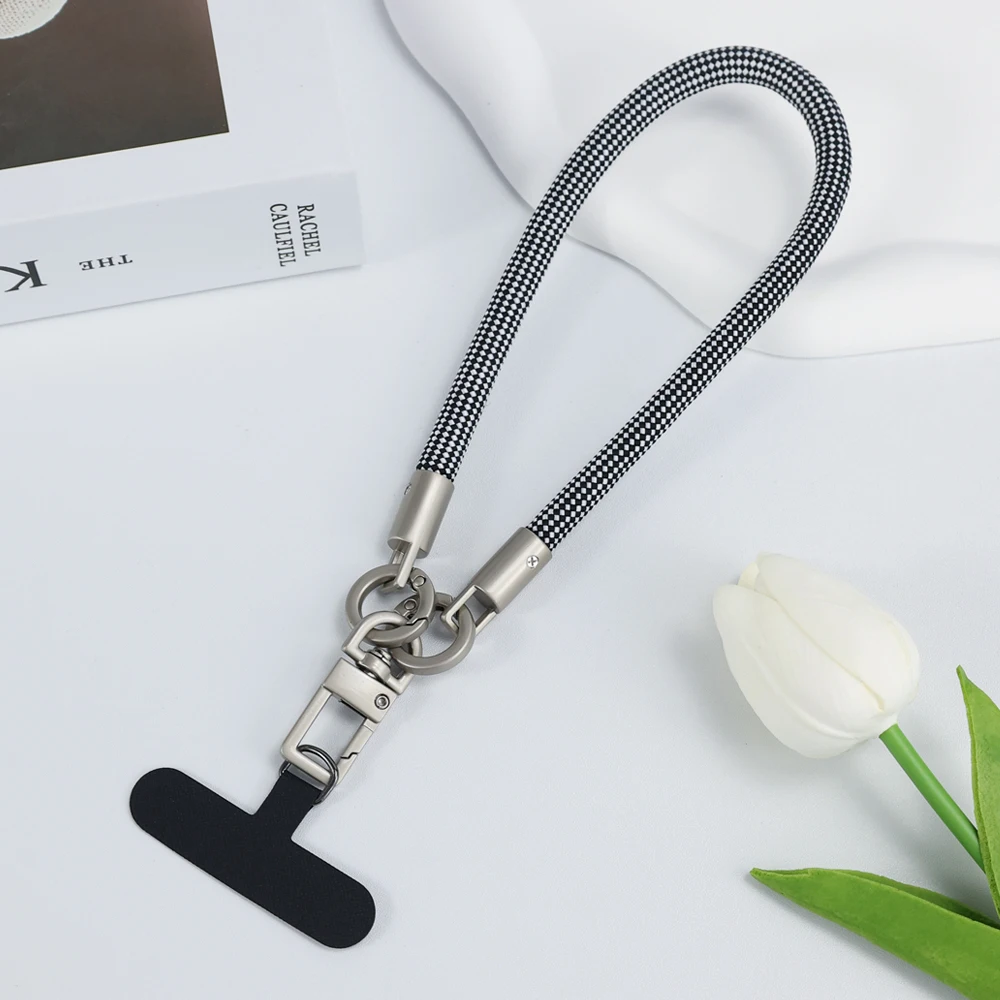 Correa de muñeca corta para teléfono móvil, correa colgante antideslizante, anticaída, antipérdida, pieza de conexión, colgante Universal, 1 ud.