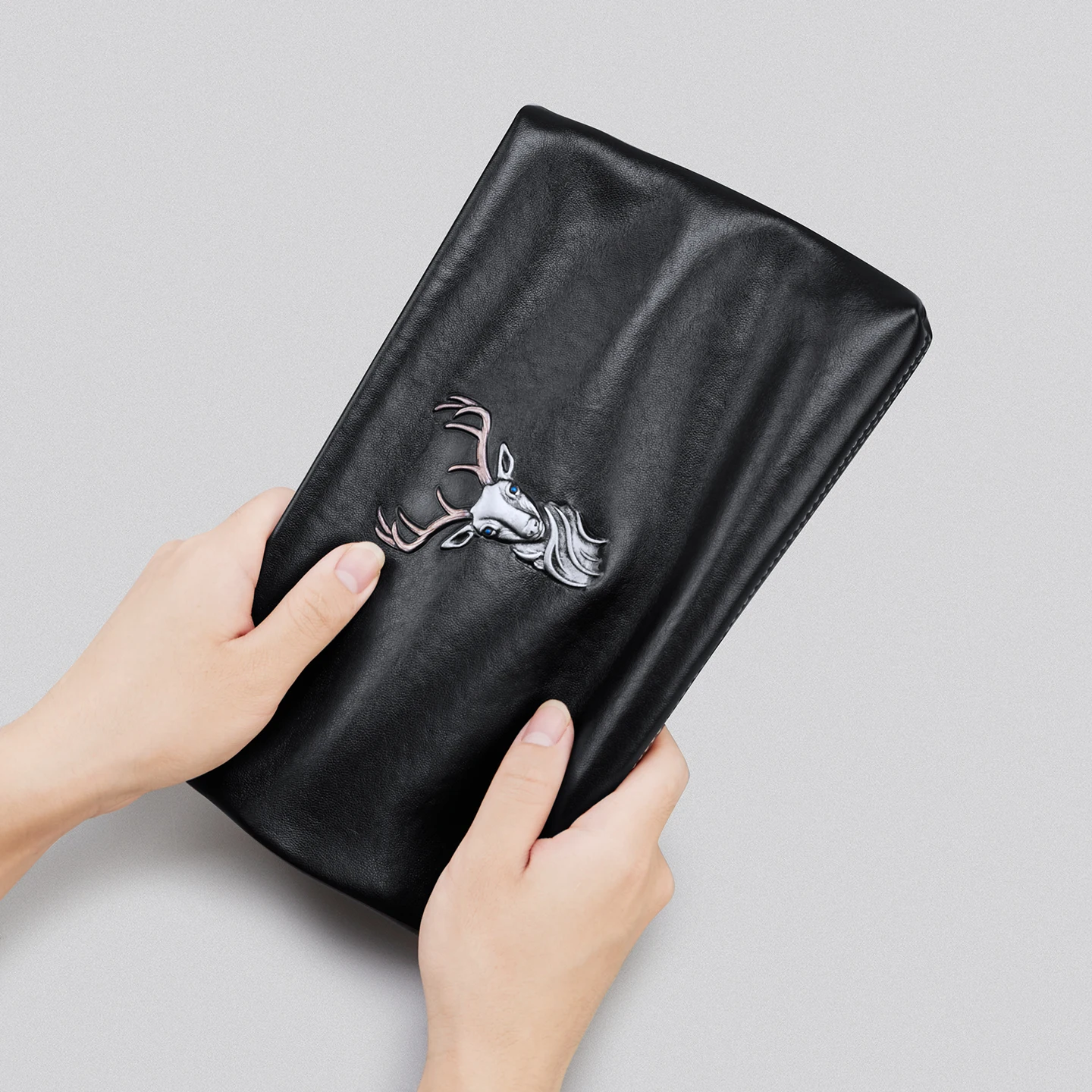 Men's leather envelope bag, fashionable multifunctional handbag, personalized large capacity casual tote bag