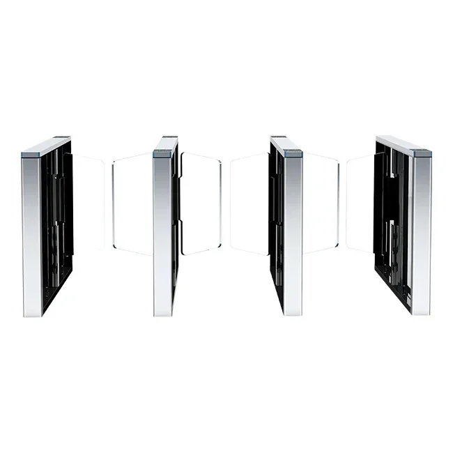 

High quality aluminum alloy face recognition custom swing railing revolving door for company