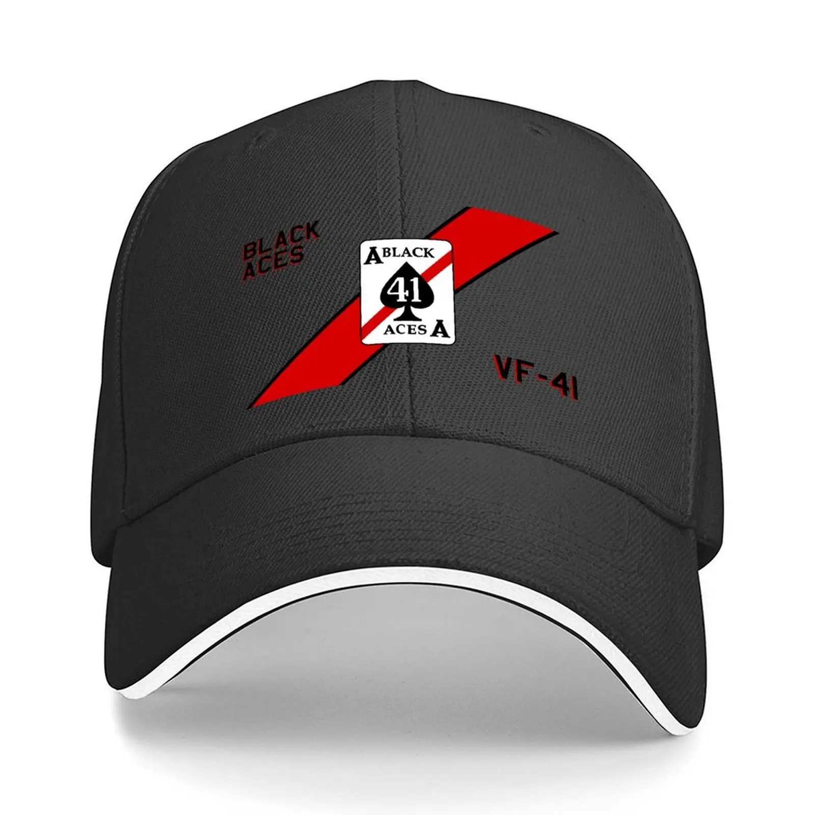 

VF-41 Черная бейсболка Aces с капюшоном, новая шляпа, мужская шляпа, тактическая кепка, женская пляжная козырек, мужская