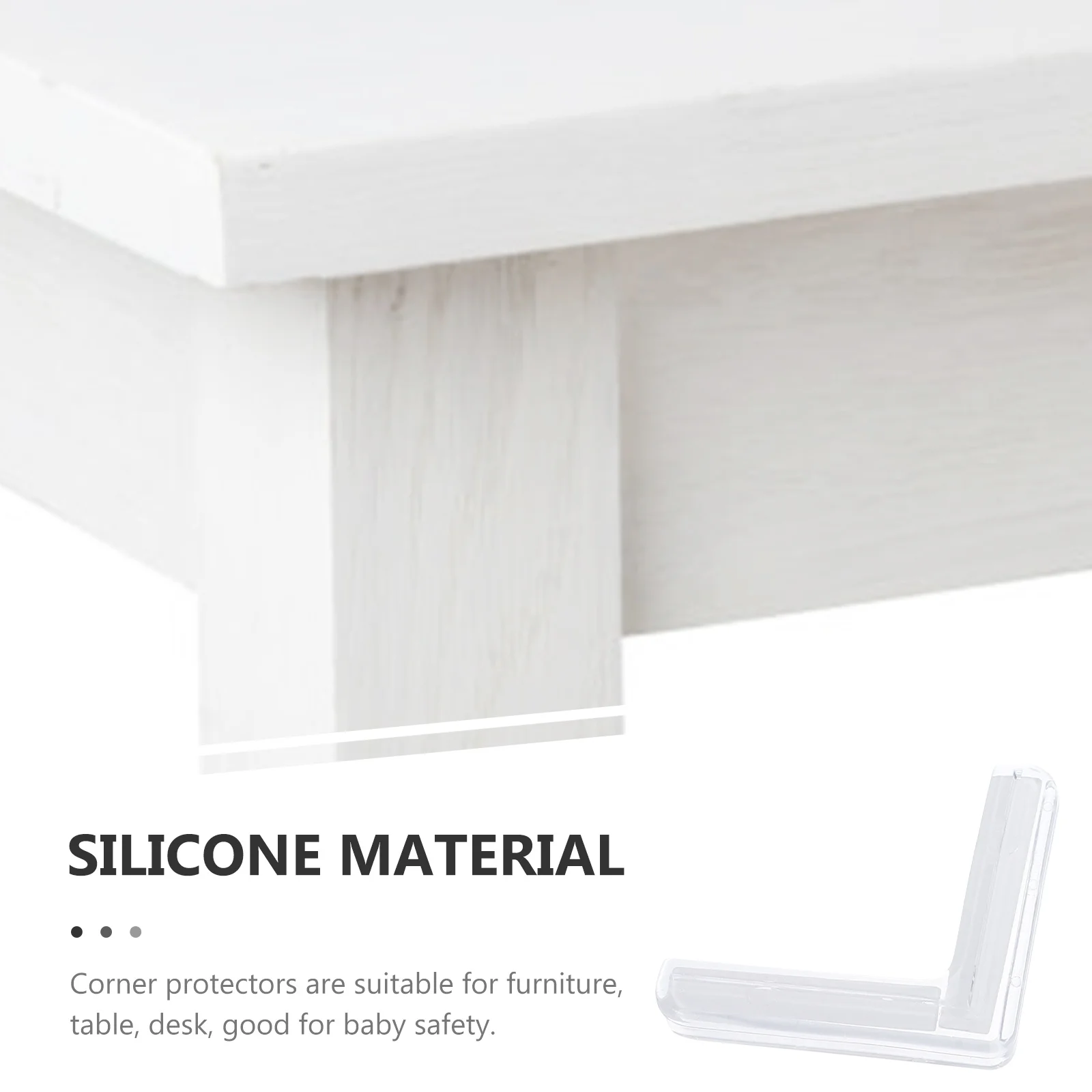 

10Pcs Silicone Corner Protector Guards Baby Proof Clear Table Desk Furniture Edge Safety Bumpers Furniture Edge Safety Bumpers