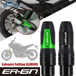 FOR KAWASAKI ER6N 2009 2010 2011 2012 2013-2021 Motorbike CNC accessories Exhaust Frame Sliders Crash Pads Falling Protector