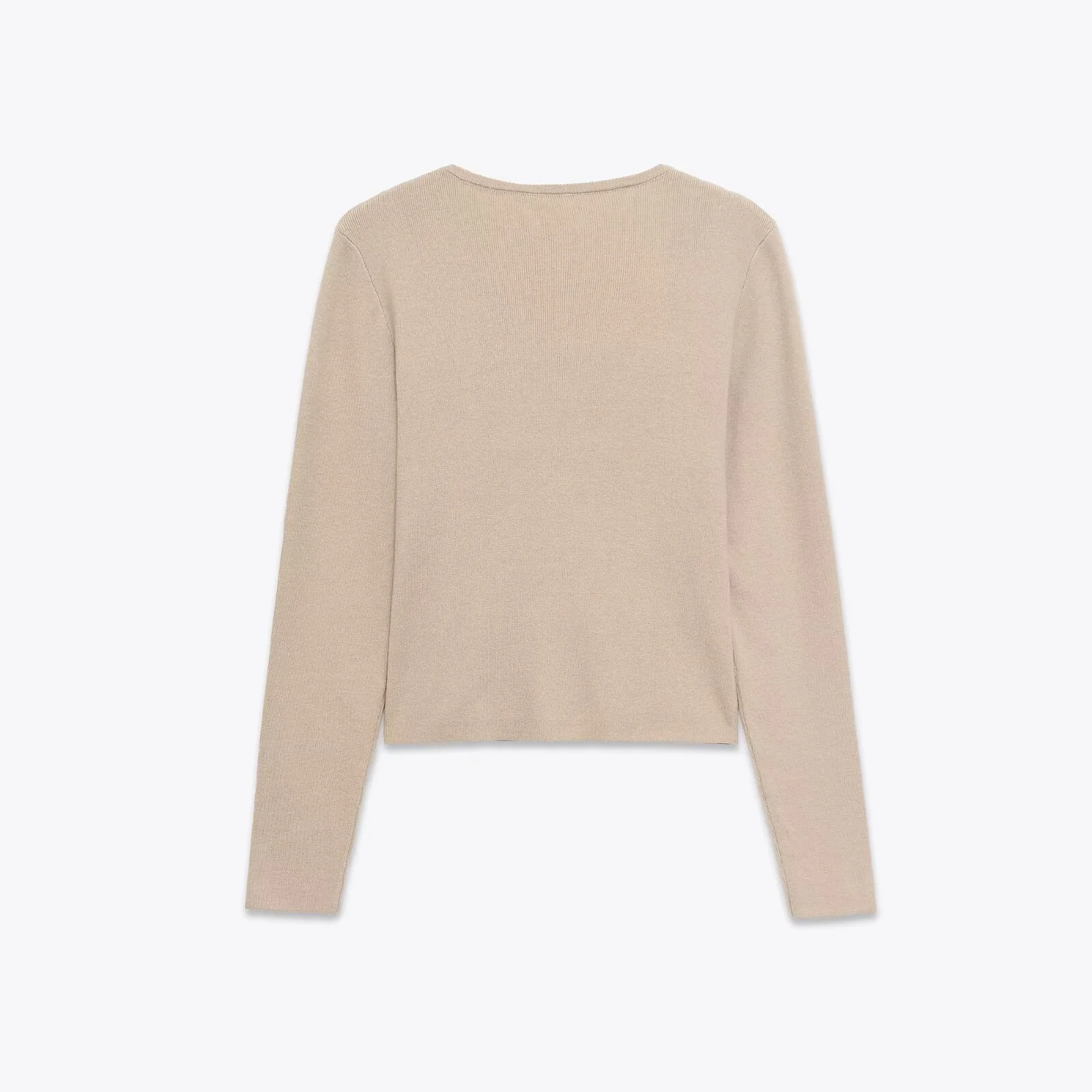 

Thin Long-sleeved Knit Top2025 Winter New Women's Casual Fashionable Sexy Slim Fit Lace-trimmed Single-breasted