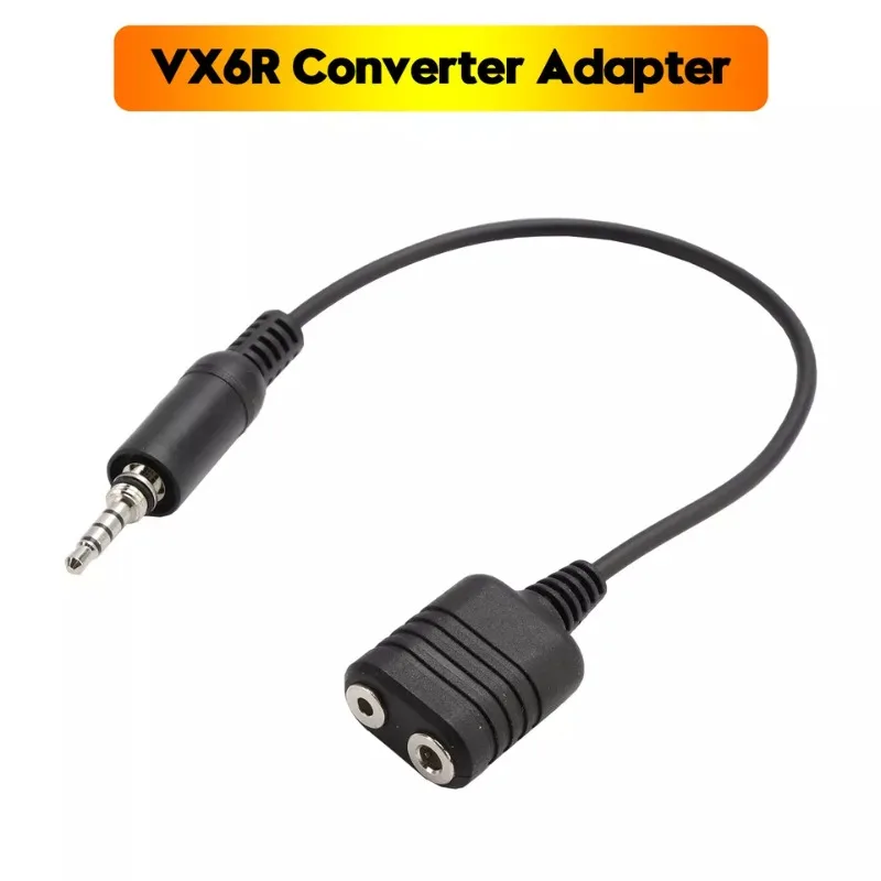 K Plug Headset Port Converter Cable Converter Adapter for Yaesu VX6R VX120 VX127 VX170 VX177 VX6E VX7E VX7R VXA700 VXA710 HX290