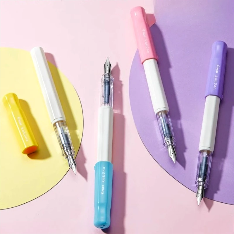 

Японская перьевая ручка PILOT KaKuno, стеклянная синяя ограниченная серия, прозрачные детские школьные ручки для письма, канцелярские принадлежности для практики