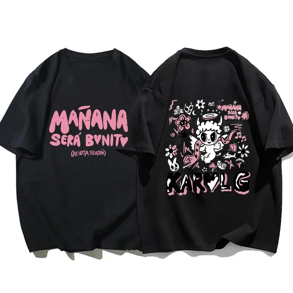 

Manana Sera Bonito Printed Tshirt Karol G Bichota Graphic T-Shirt for Men Women Oversized Tees Summer Cotton Casual 71123