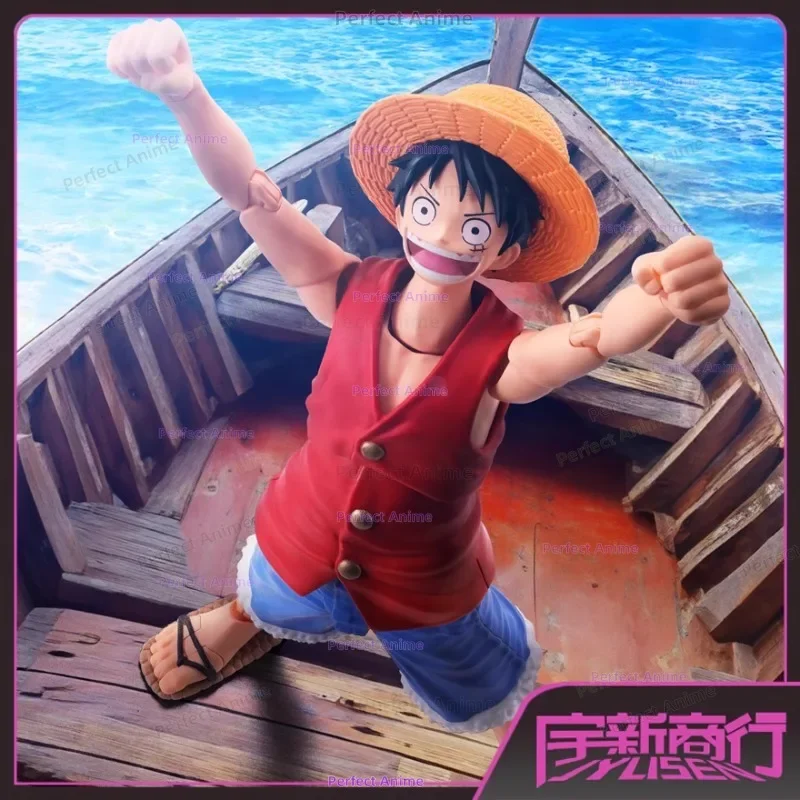 

"In Stock, Bandai SHF One Piece, Monkey D. Luffy, Adventure Dawn."