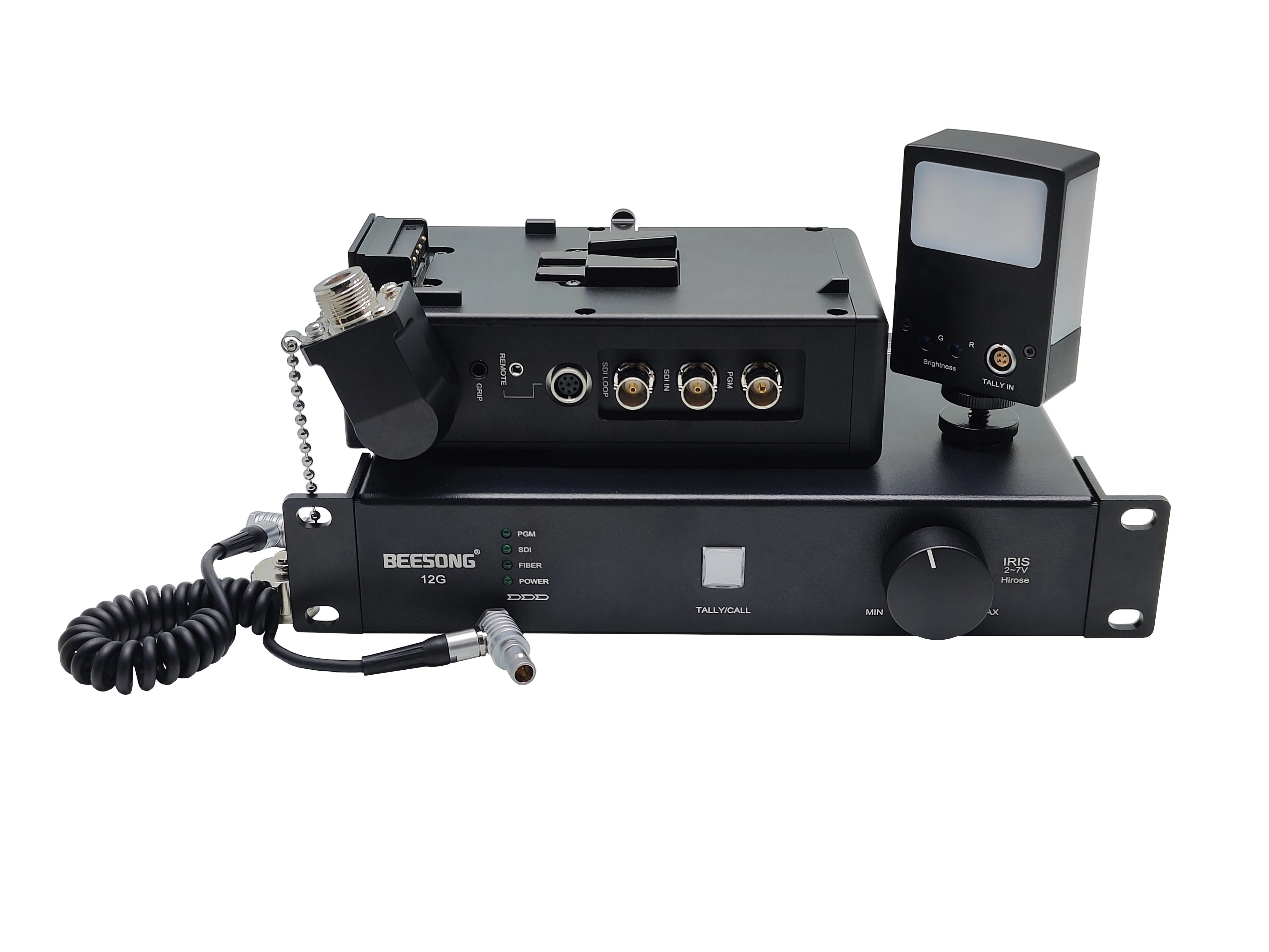 

12G SDI in with loop out pgm EFP to odc fiber optic extender 10km 2.5mm lanc REmote tally for camera fiber optic converter