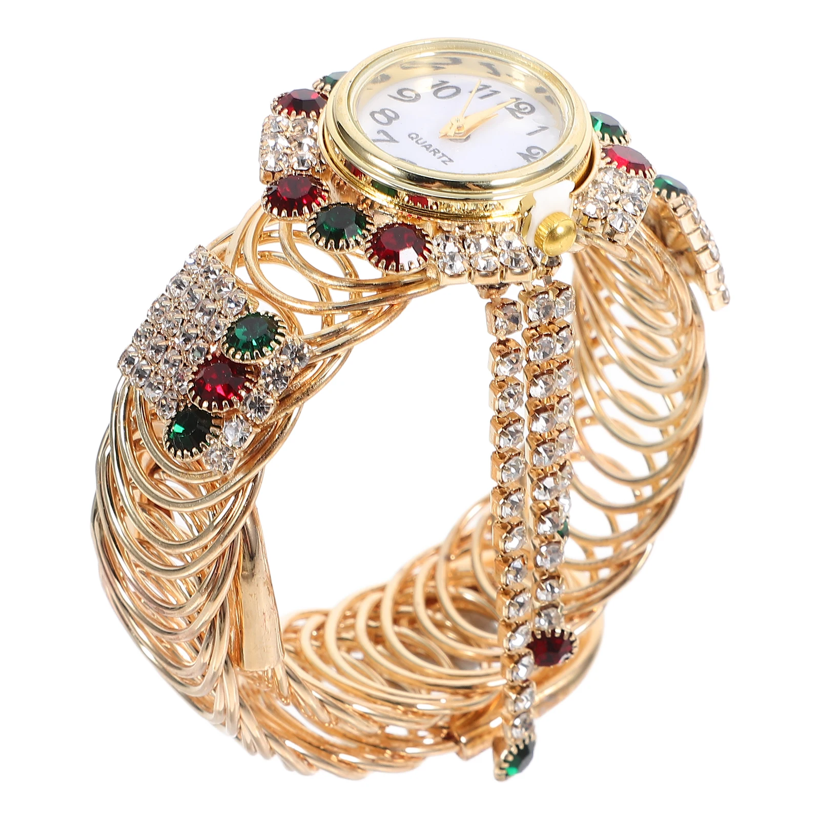 

Fashion Quartz Watch for Women Red Casual Bracelet Watches Lightweight Durable Gift Idea Girls Alloy Movement Timepiece