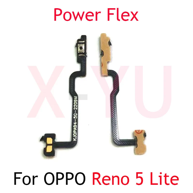 For OPPO Reno5 F Reno6 Reno 5 6 Lite Power Button Switch Volume Button Mute On / Off Key Flex Cable