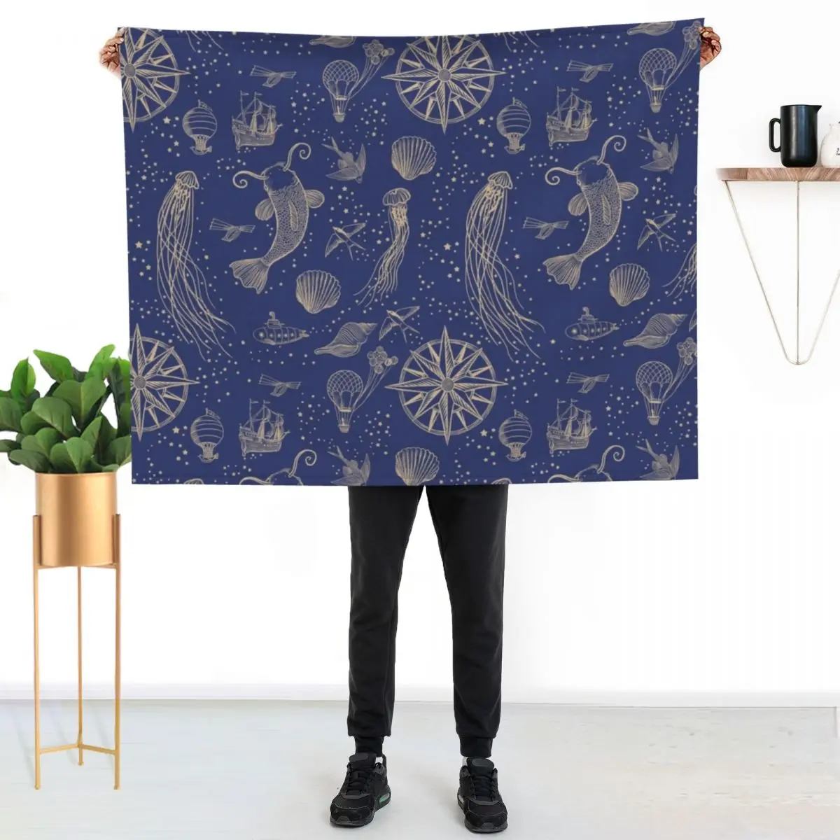 Ocean Meets Sky - Hardcase Throw Blanket couch cozy soft plush fuzzy picnic outdoor blanket